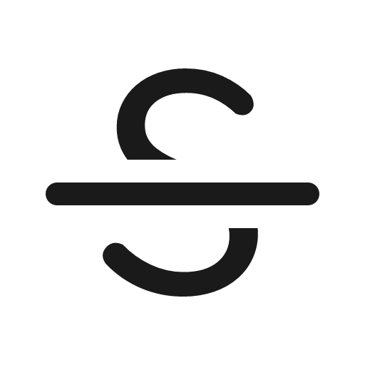 Editor strike icon, solid style, from OpenSearch UI