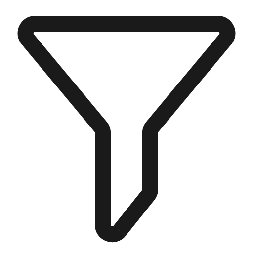 Filter icon, solid style, from OpenSearch UI