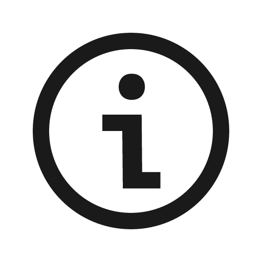 I in circle icon, solid style, from OpenSearch UI