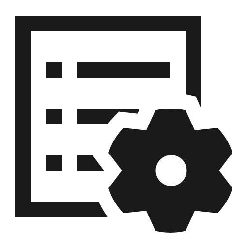 Index settings icon, solid style, from OpenSearch UI