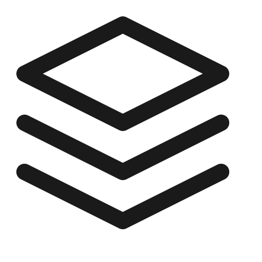 Layers icon, solid style, from OpenSearch UI