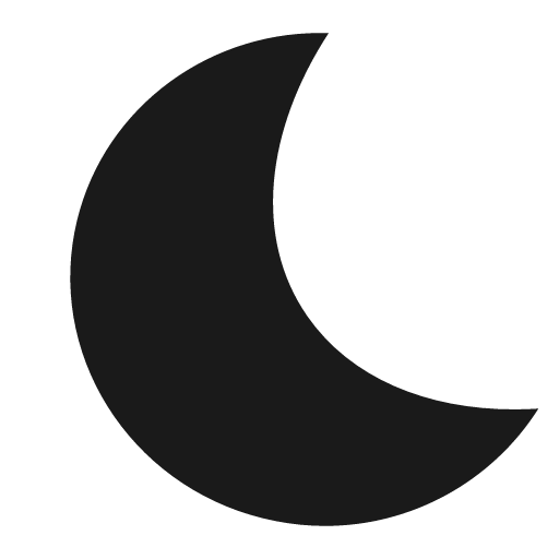 Moon icon, solid style, from OpenSearch UI