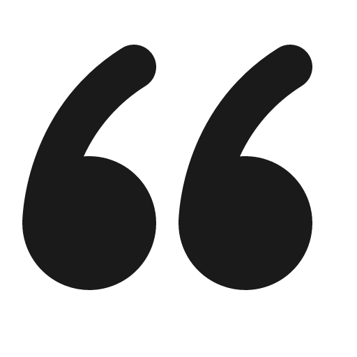 Quote icon, solid style, from OpenSearch UI