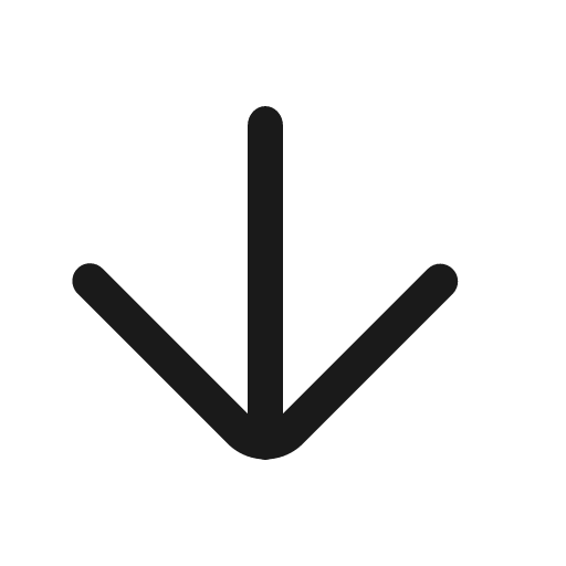 Sort down icon, solid style, from OpenSearch UI