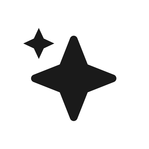 Sparkle filled icon, filled style, from OpenSearch UI