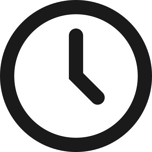 Clock icon, solid style, from Gitlab SVGs