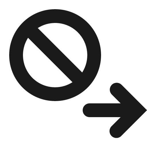 Entity blocking icon, solid style, from Gitlab SVGs