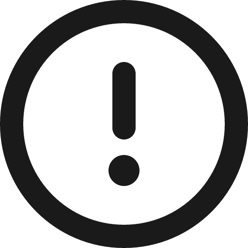 Error icon, solid style, from Gitlab SVGs
