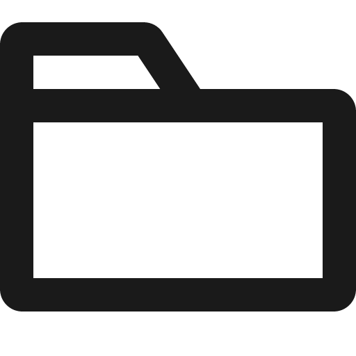 Folder o icon, solid style, from Gitlab SVGs