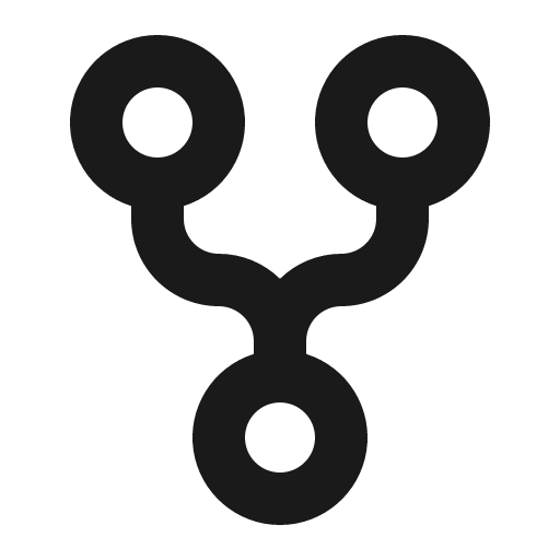 Fork icon, solid style, from Gitlab SVGs