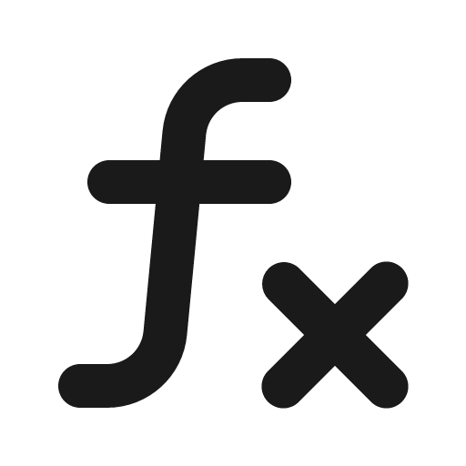 Formula icon, solid style, from Gitlab SVGs