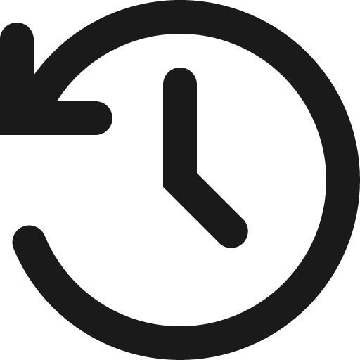 History icon, solid style, from Gitlab SVGs