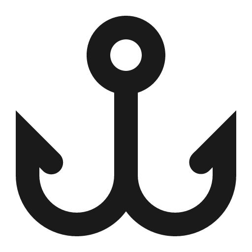Hook icon, solid style, from Gitlab SVGs