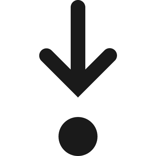 Scroll down icon, solid style, from Gitlab SVGs
