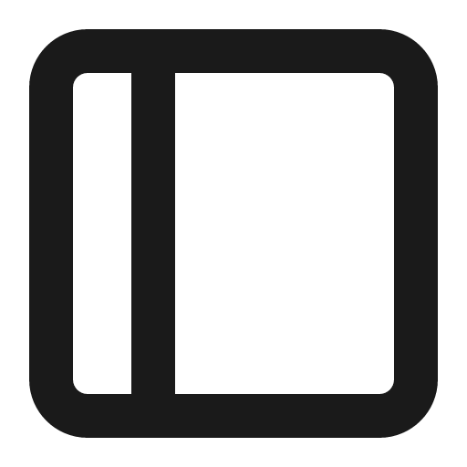 Sidebar icon, solid style, from Gitlab SVGs
