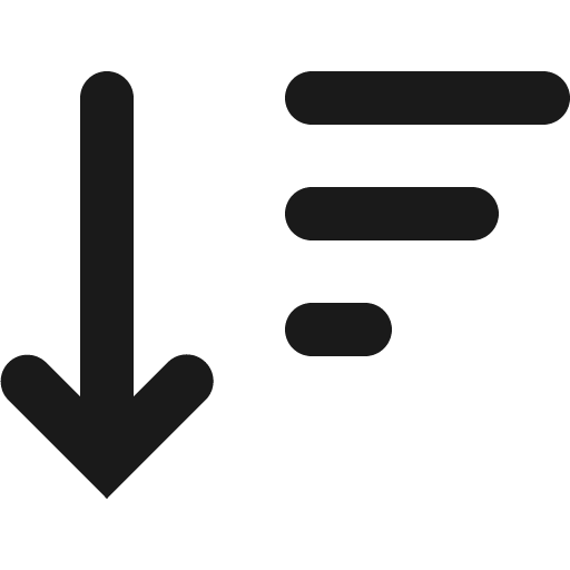 Sort highest icon, solid style, from Gitlab SVGs