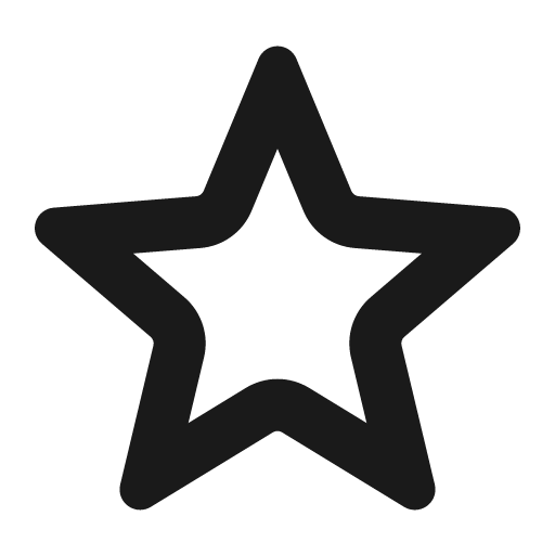 Star o icon, solid style, from Gitlab SVGs