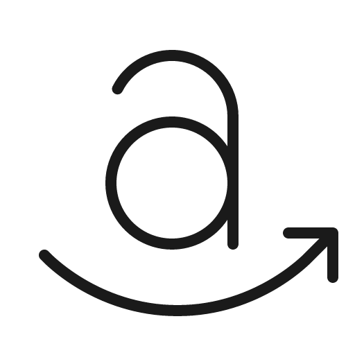 Amazon logo thin icon, thin style, from Phosphor