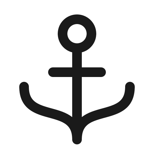 Anchor icon, solid style, from Phosphor