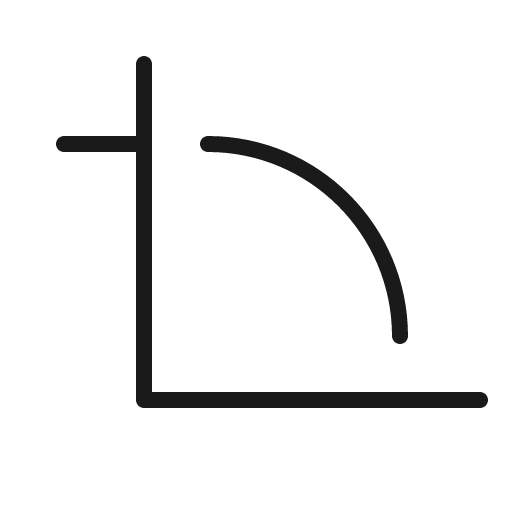 Angle thin icon, thin style, from Phosphor