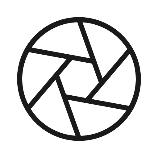 Aperture thin icon, thin style, from Phosphor
