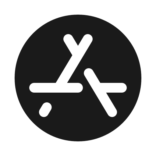 App store logo fill icon, filled style, from Phosphor