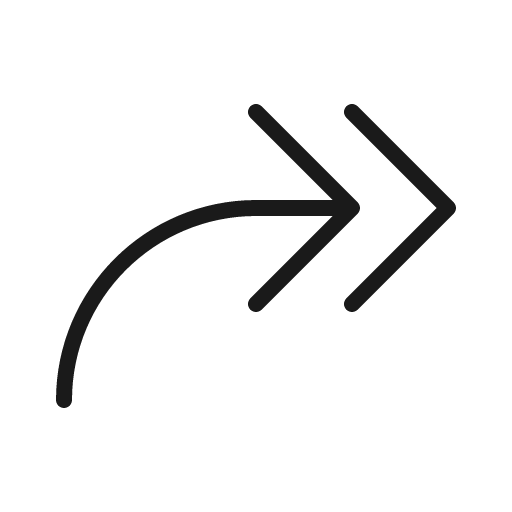 Arrow bend double up right thin icon, thin style, from Phosphor