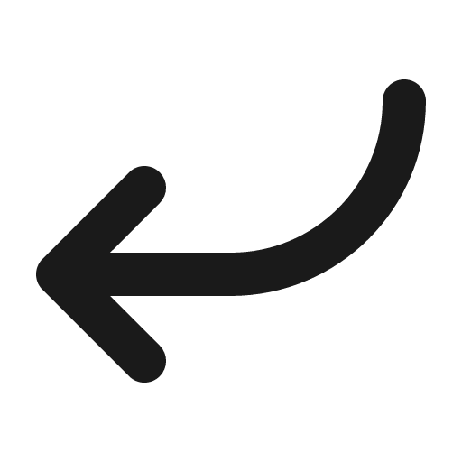Arrow bend down left bold icon, bold style, from Phosphor
