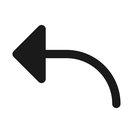 Arrow bend up left fill icon, filled style, from Phosphor