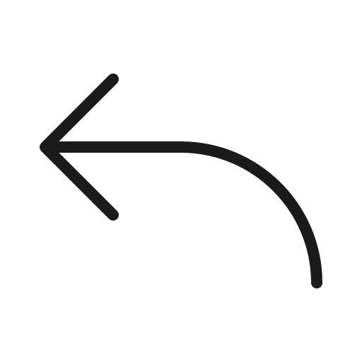 Arrow bend up left thin icon, thin style, from Phosphor