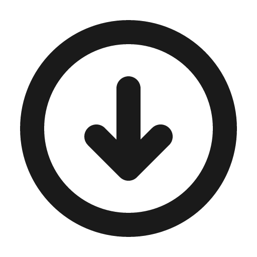 Arrow circle down bold icon, bold style, from Phosphor