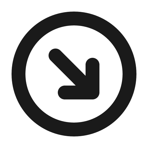 Arrow circle down right bold icon, bold style, from Phosphor