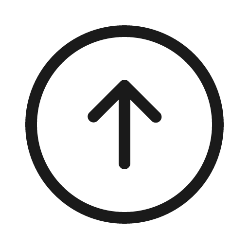 Arrow circle up light icon, light style, from Phosphor