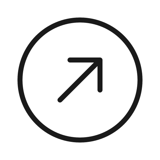 Arrow circle up right thin icon, thin style, from Phosphor