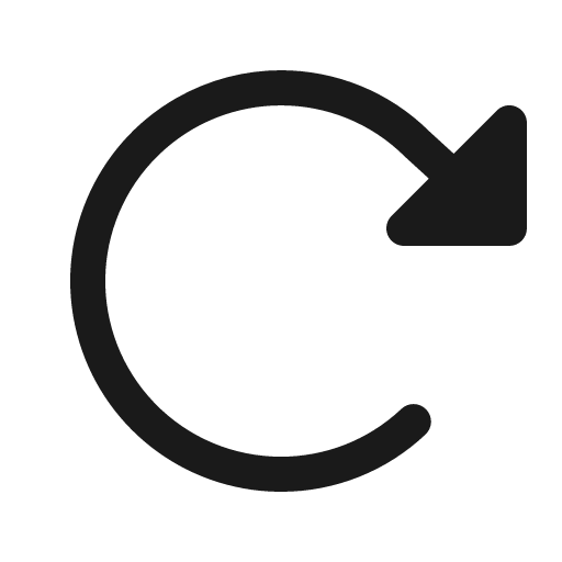 Arrow clockwise fill icon, filled style, from Phosphor