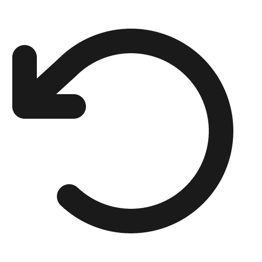 Arrow counter clockwise bold icon, bold style, from Phosphor