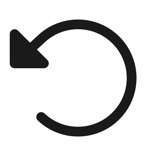 Arrow counter clockwise fill icon, filled style, from Phosphor