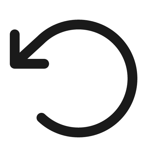 Arrow counter clockwise icon, solid style, from Phosphor