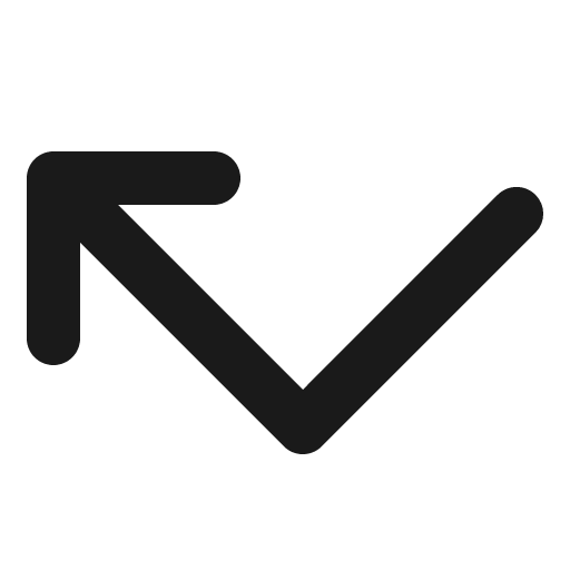 Arrow elbow left bold icon, bold style, from Phosphor