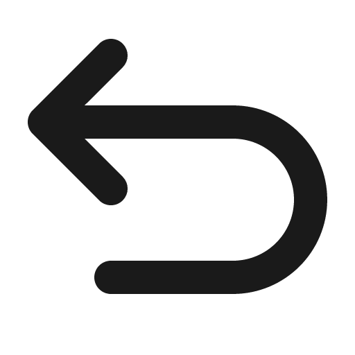 Arrow u up left bold icon, bold style, from Phosphor