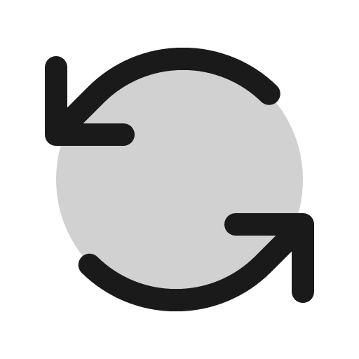 Arrows counter clockwise duotone icon, two-tone style, from Phosphor