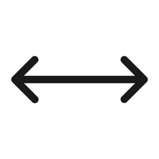 Arrows horizontal light icon, light style, from Phosphor