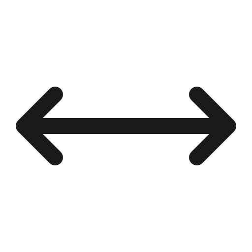 Arrows horizontal icon, solid style, from Phosphor