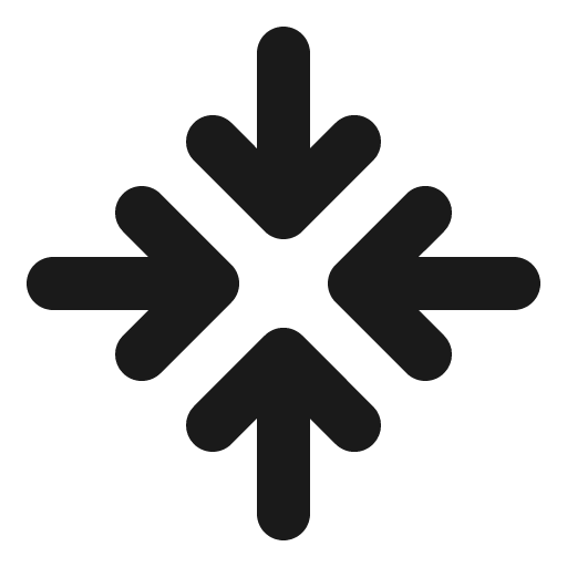 Arrows in cardinal bold icon, bold style, from Phosphor