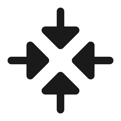 Arrows in cardinal fill icon, filled style, from Phosphor