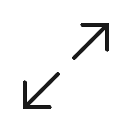 Arrows out simple thin icon, thin style, from Phosphor