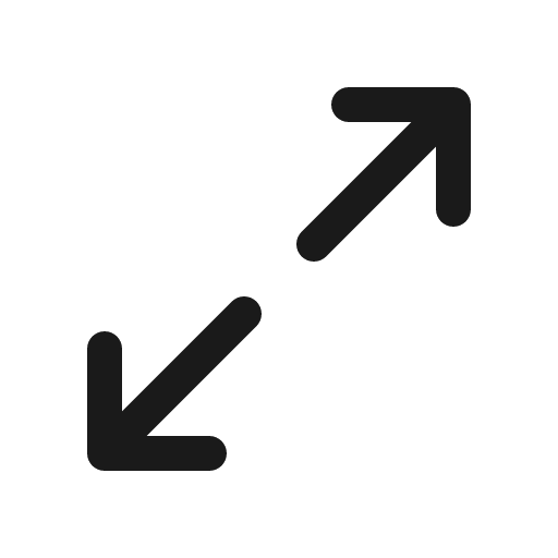Arrows out simple icon, solid style, from Phosphor