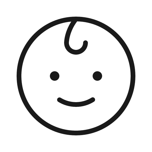 Baby thin icon, thin style, from Phosphor
