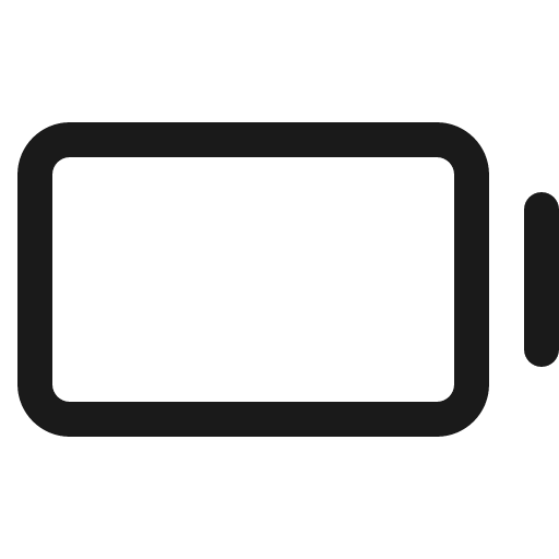 Battery empty fill icon, filled style, from Phosphor
