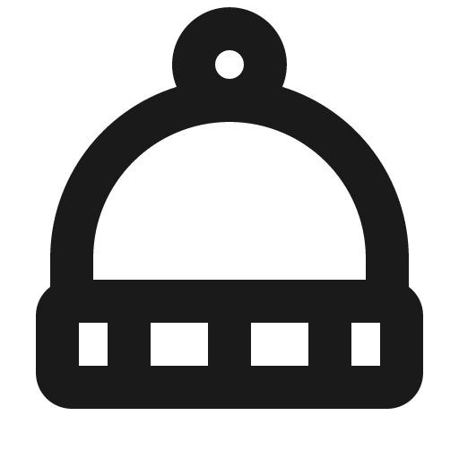 Beanie bold icon, bold style, from Phosphor